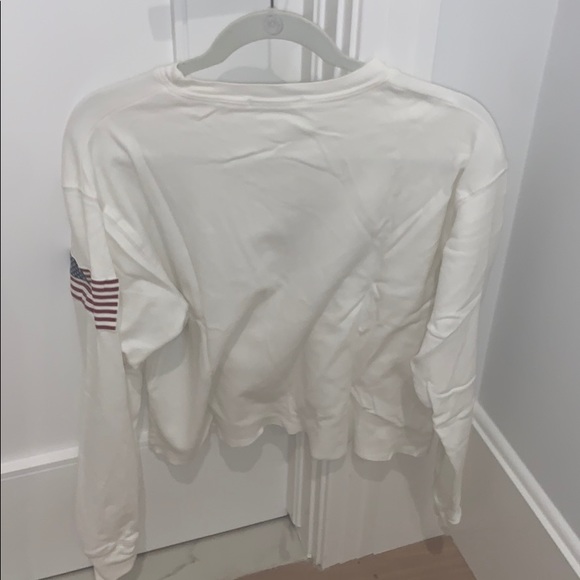 white brandy Melville long sleeve top - Picture 2 of 2